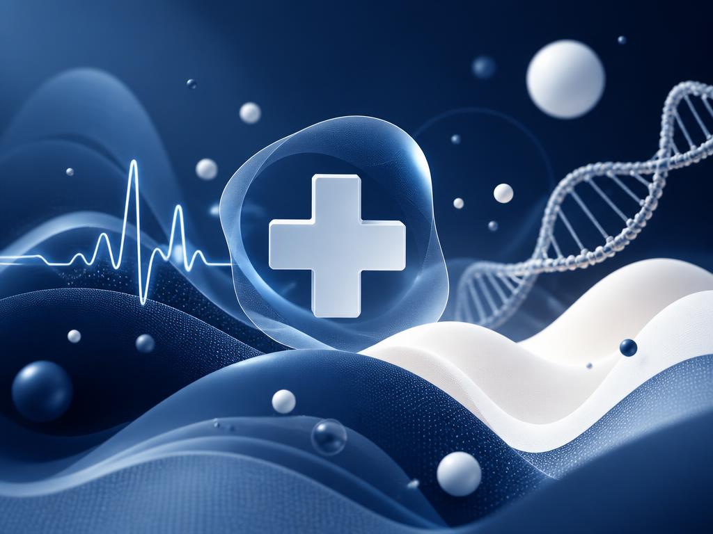 Abstract visualization of healthcare data and medical innovation